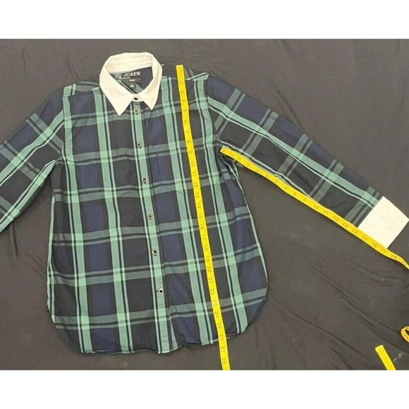 J.Crew Womens Classic-Fit Cotton Poplin‎ Shirt  Size 4 - Picture 3 of 6